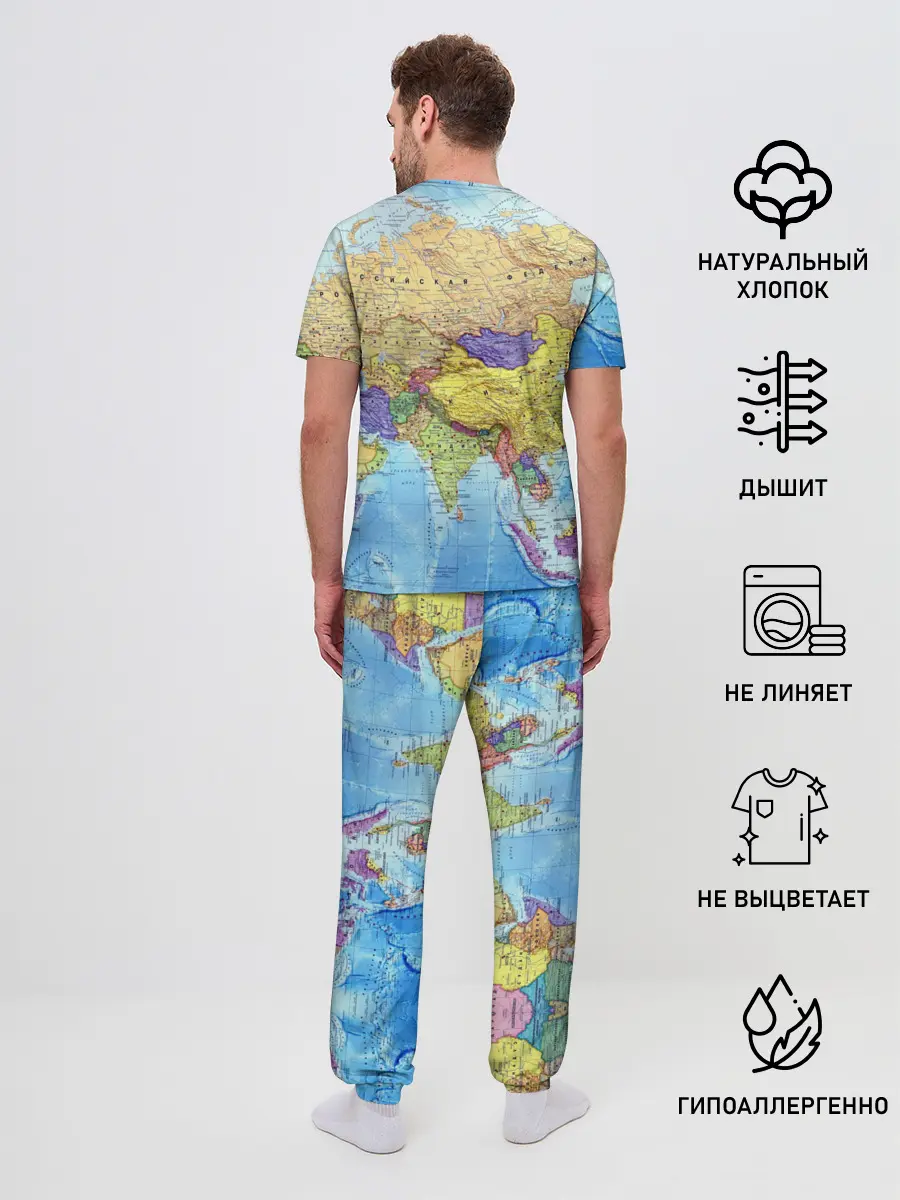 Мужская пижама с брюками / Карта 10