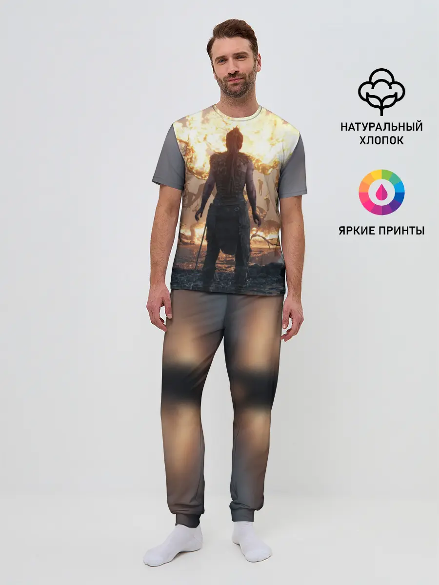 Мужская пижама с брюками / HellBlade