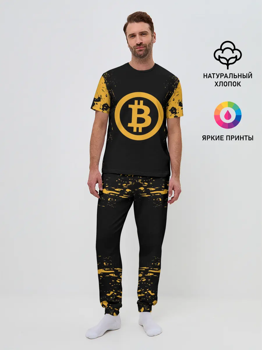 Мужская пижама с брюками / БИТКОИН | BITCOIN