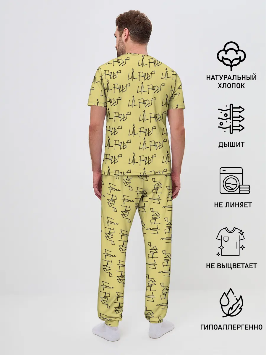 Мужская пижама с брюками / LiL PEEP Pattern