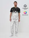 Мужская пижама с брюками / CS GO BLACK WHITE GEOMETRY