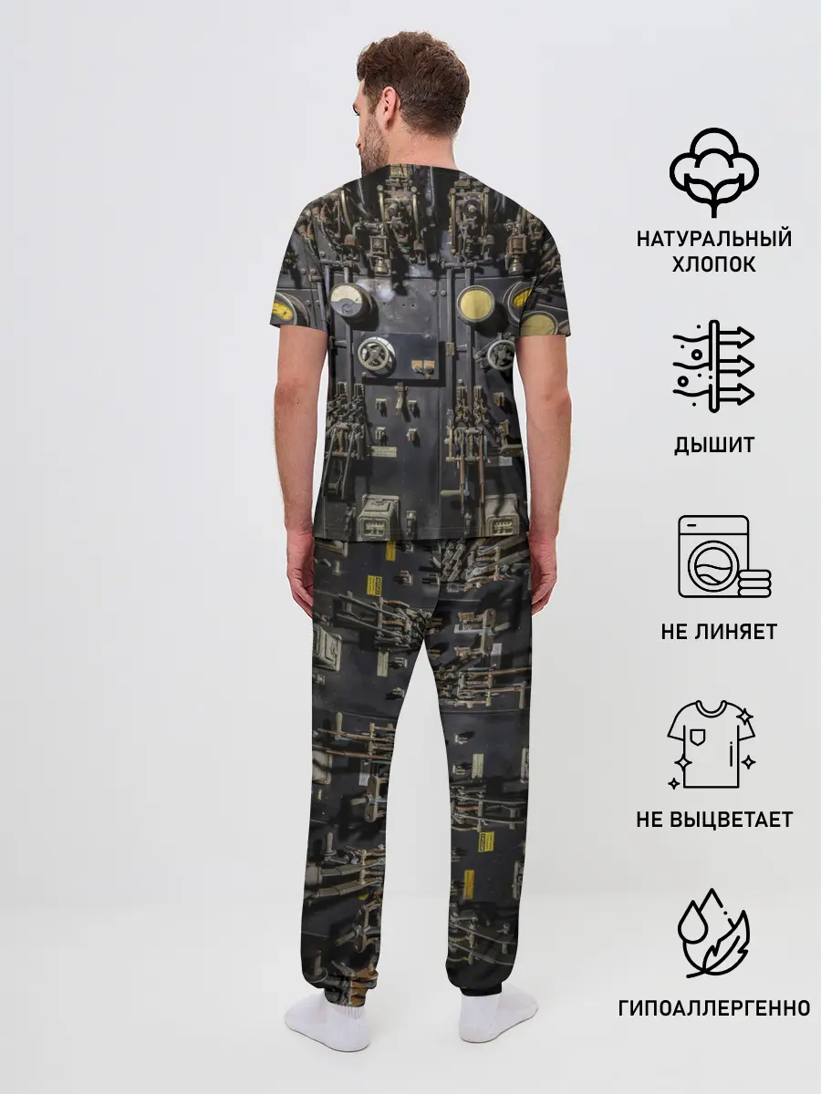 Мужская пижама с брюками / Механизм