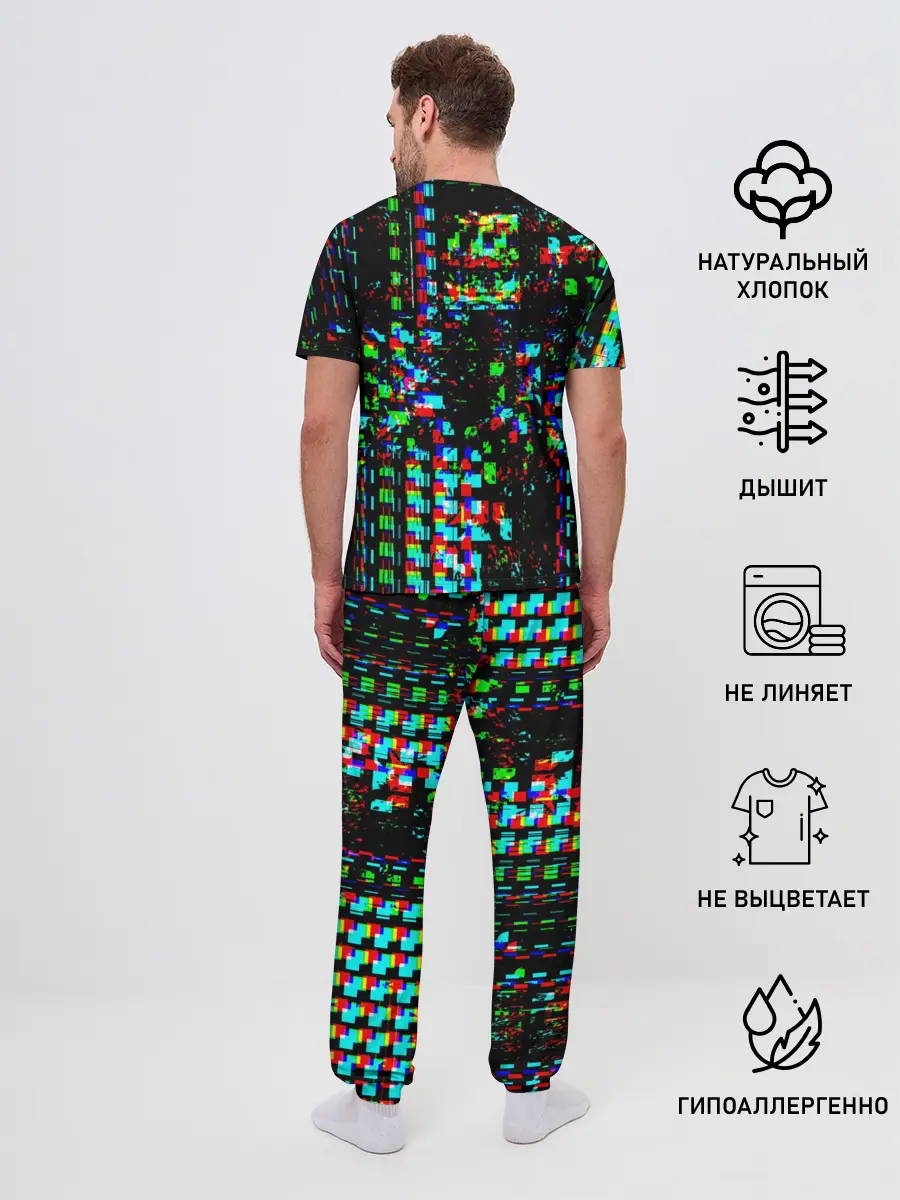 Мужская пижама с брюками / Optical abstract