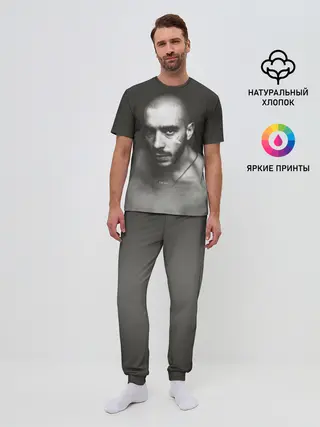 Мужская пижама с брюками / Хаски