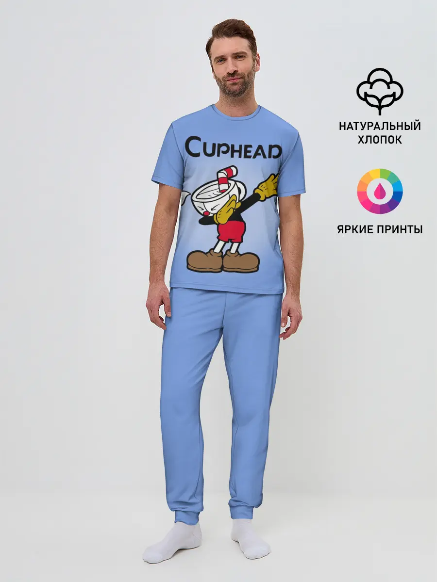 Мужская пижама с брюками / Cuphead