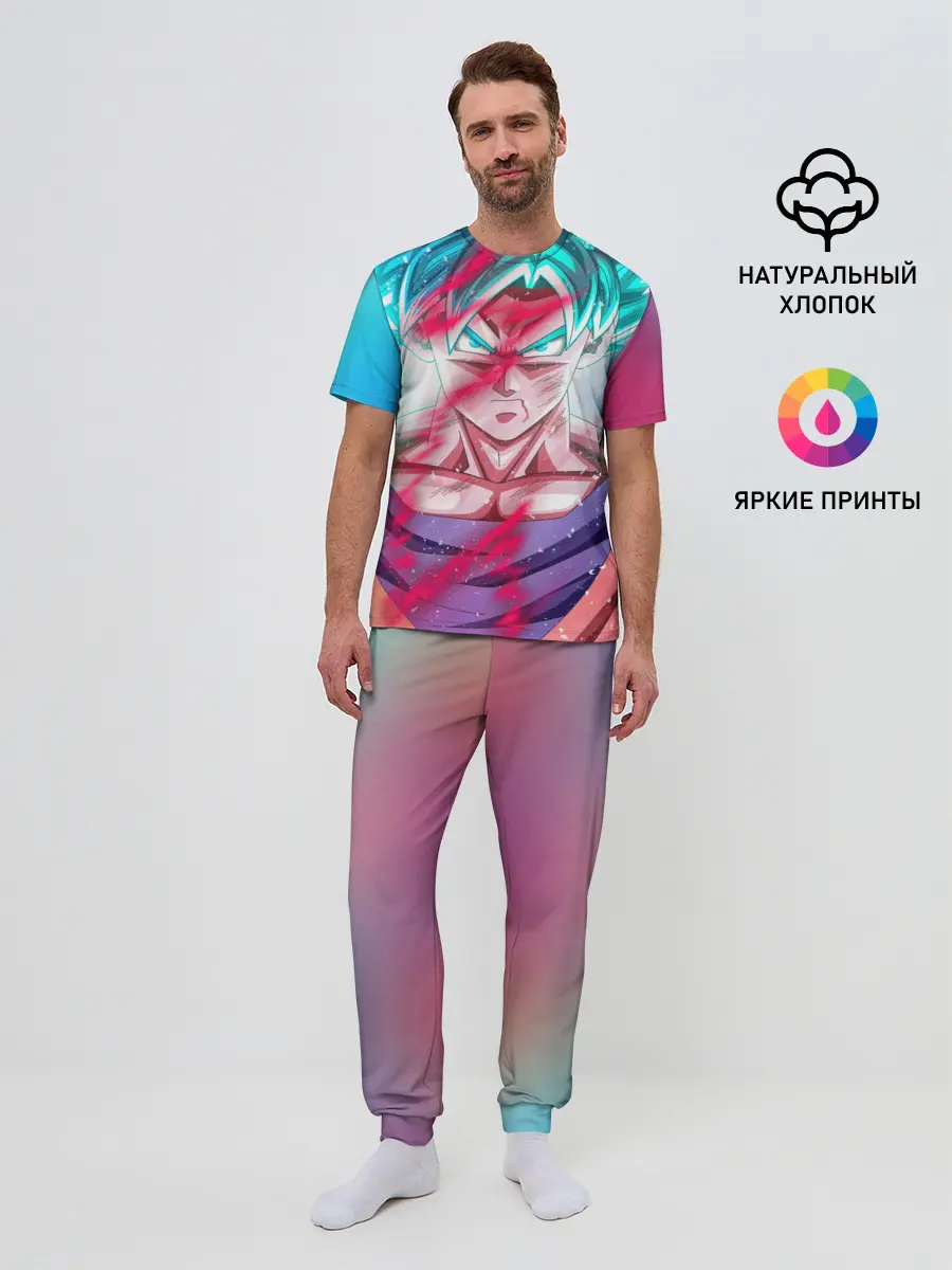 Мужская пижама с брюками / Гоку