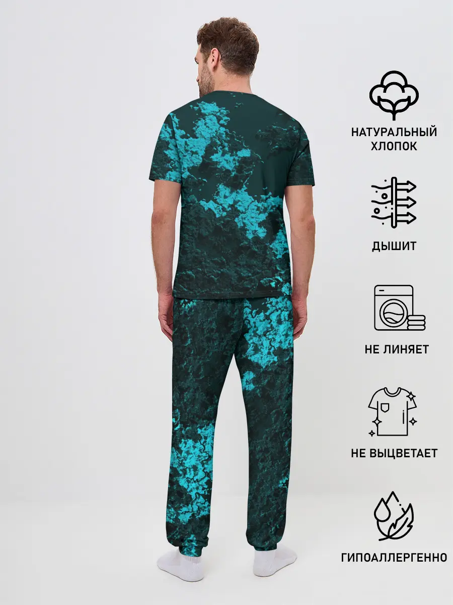 Мужская пижама с брюками / Ярослав в стиле Minecraft