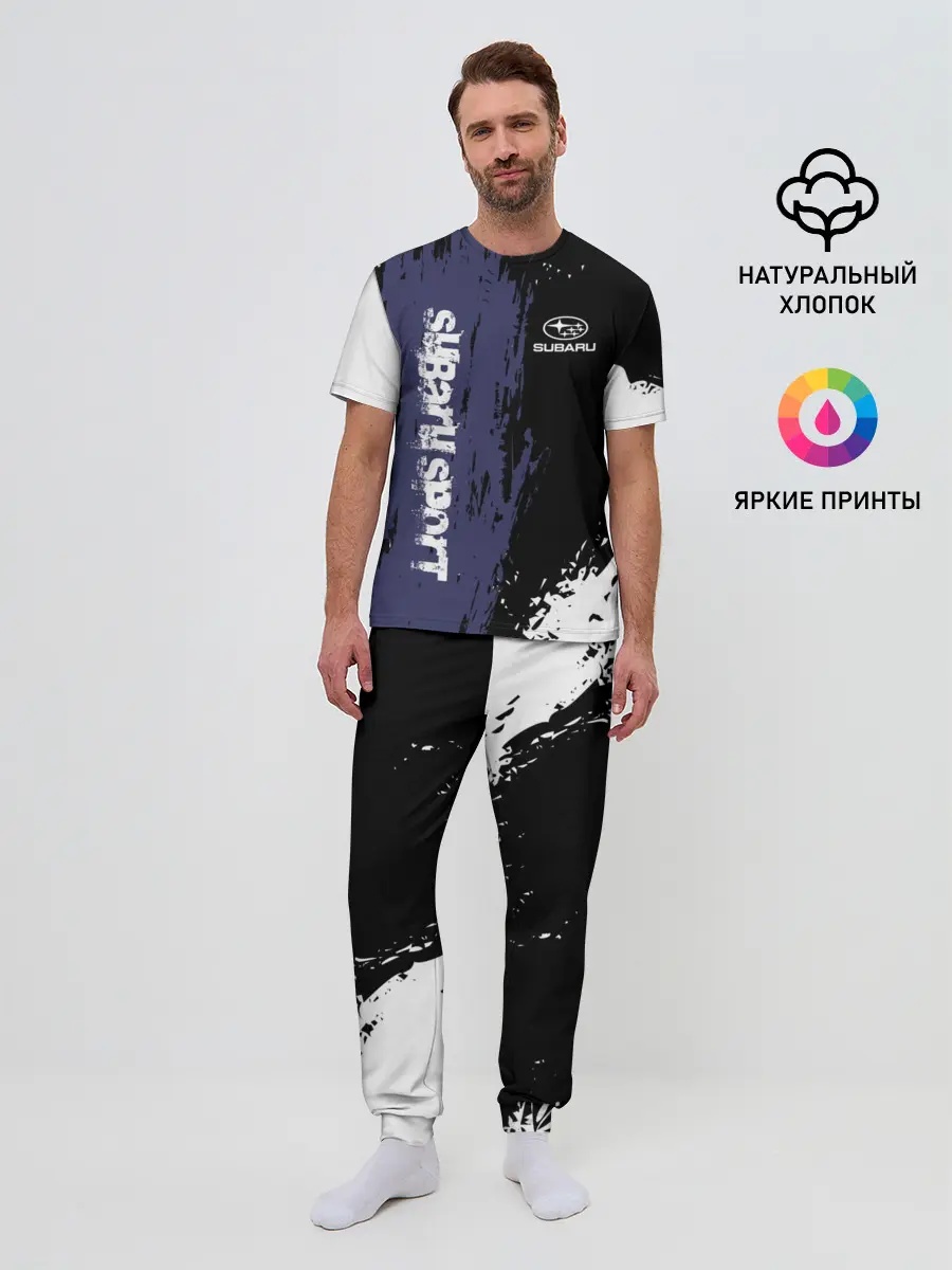 Мужская пижама с брюками / SUBARU | СУБАРУ
