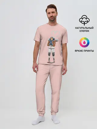 Мужская пижама с брюками / Лайфлайн