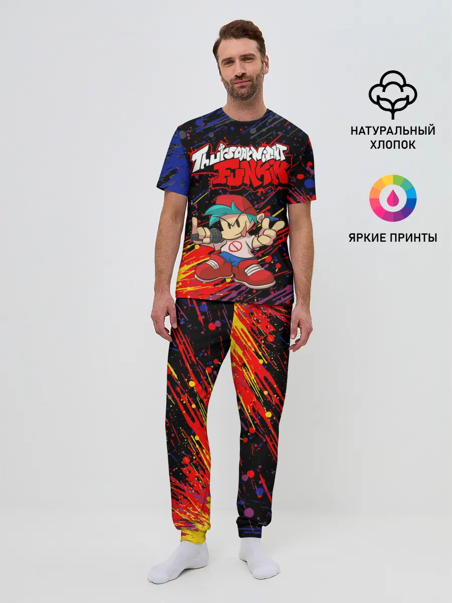 Мужская пижама с брюками / Friday Night Funkin