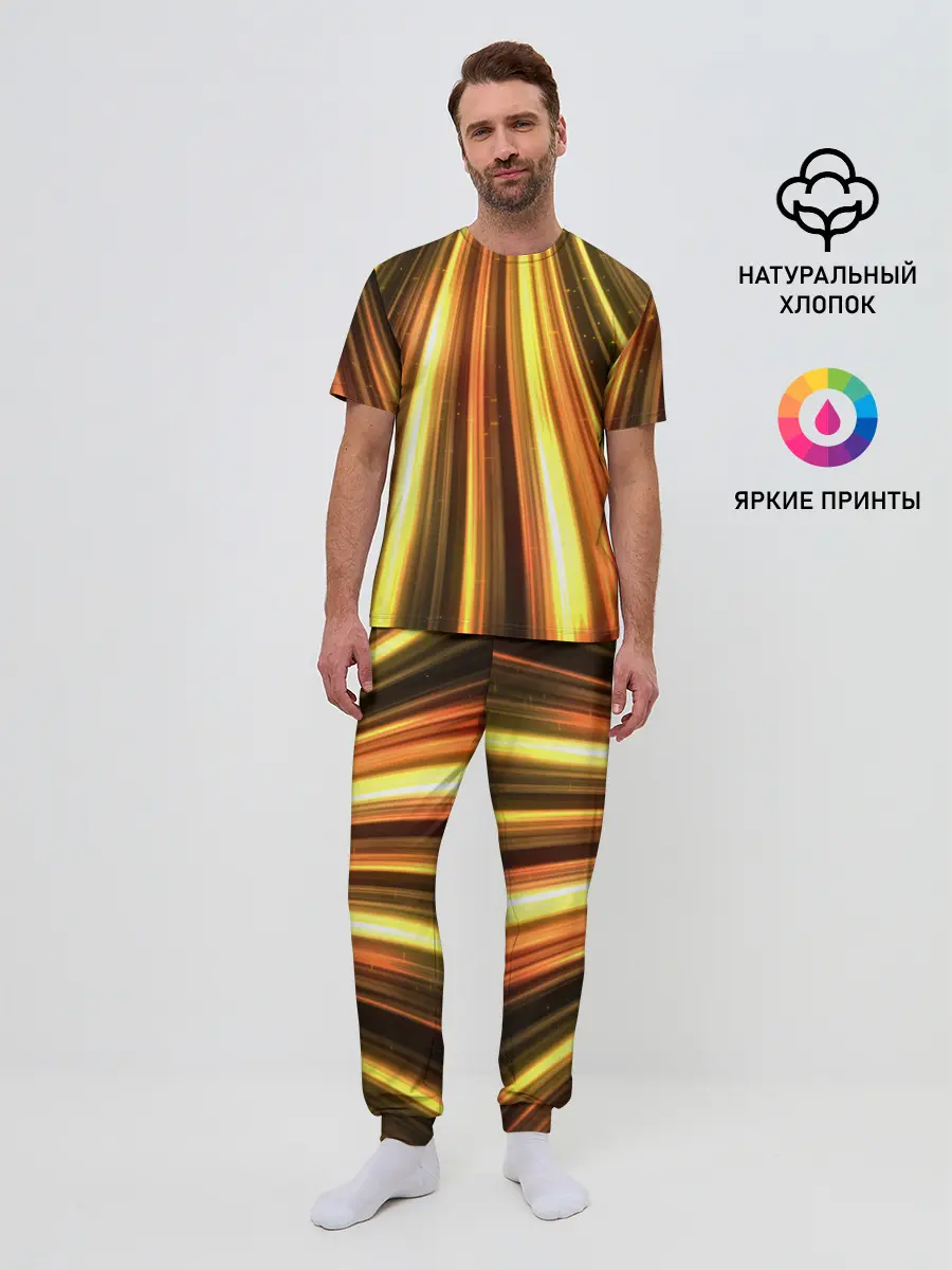 Мужская пижама с брюками / Vzlet