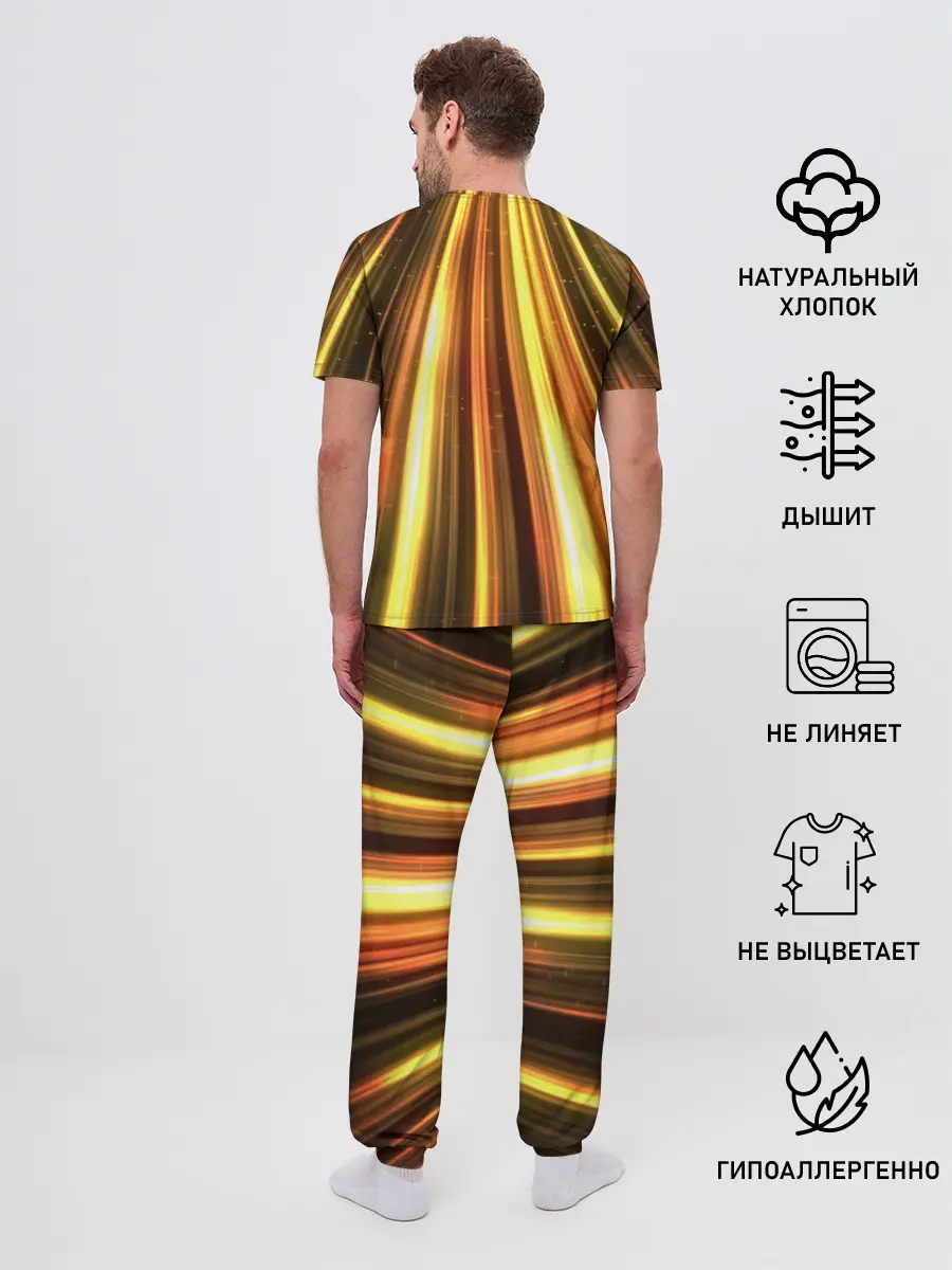 Мужская пижама с брюками / Vzlet