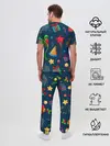 Мужская пижама с брюками / Новогодний Паттерн!