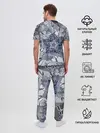 Мужская пижама с брюками / Абстракция 499