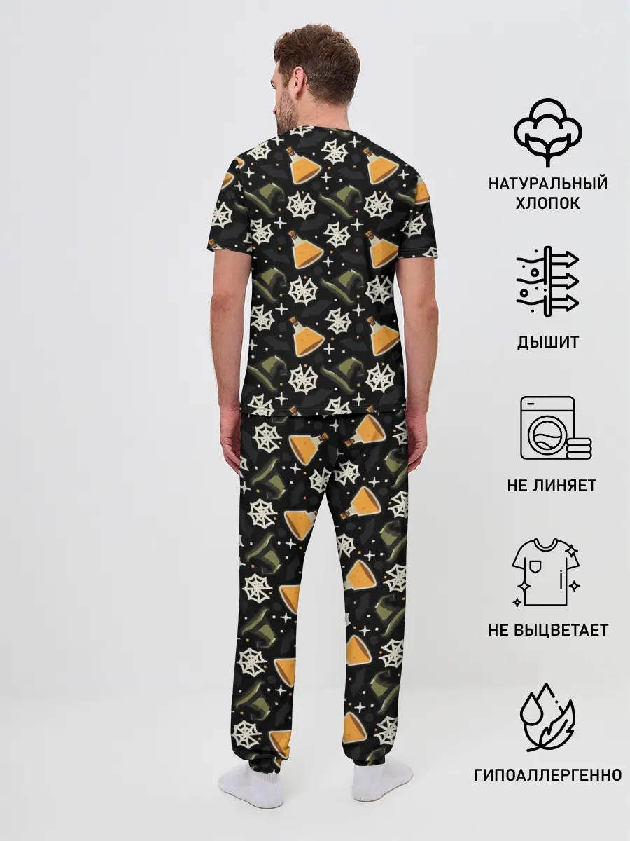 Мужская пижама с брюками / Patern Halloween 11