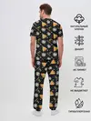 Мужская пижама с брюками / Patern Halloween 11