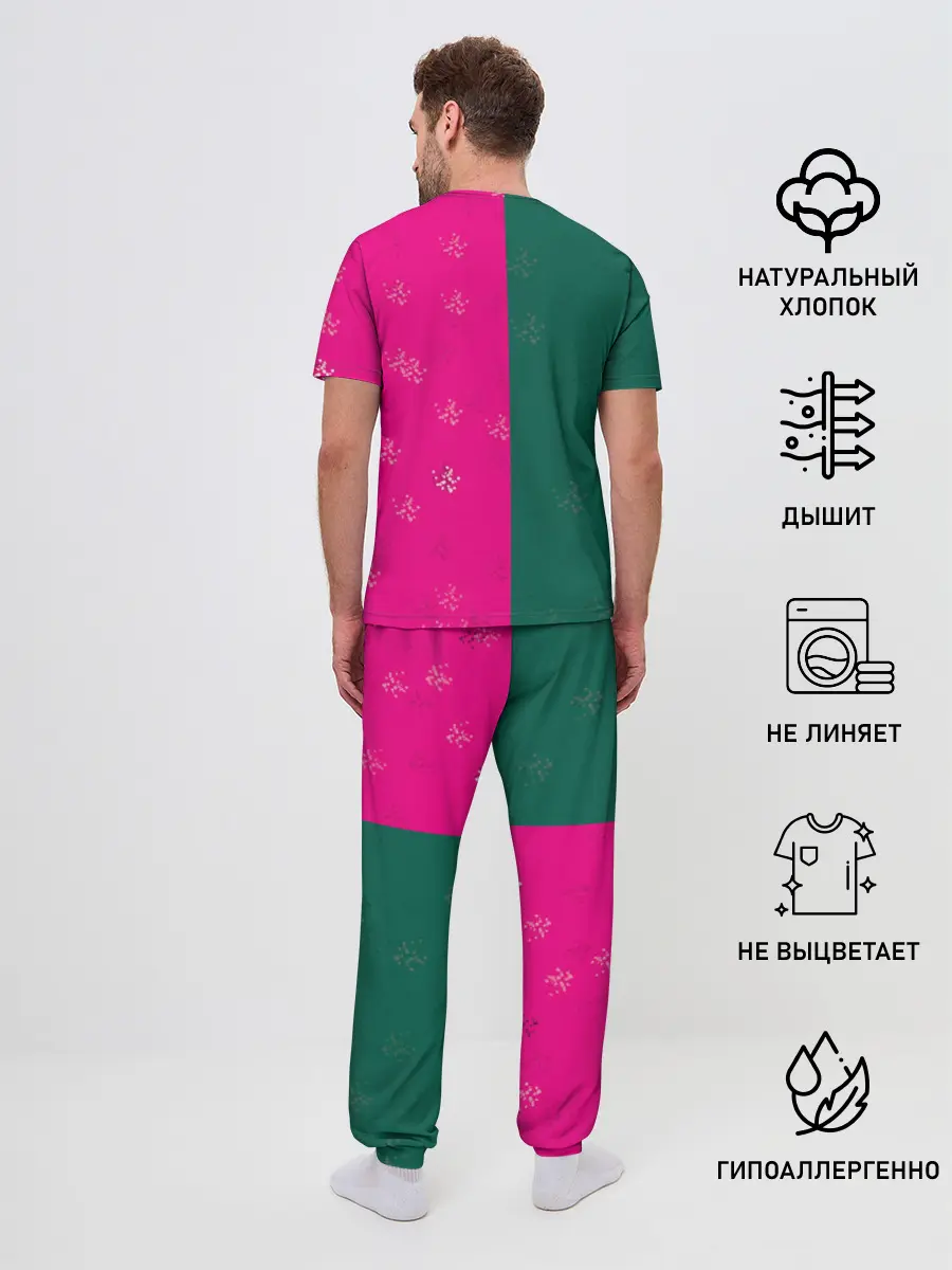 Мужская пижама с брюками / Игра в кальмара. Кукла. Противостояние