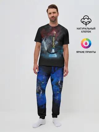 Мужская пижама с брюками / Калик