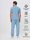 Мужская пижама с брюками / Снежинки