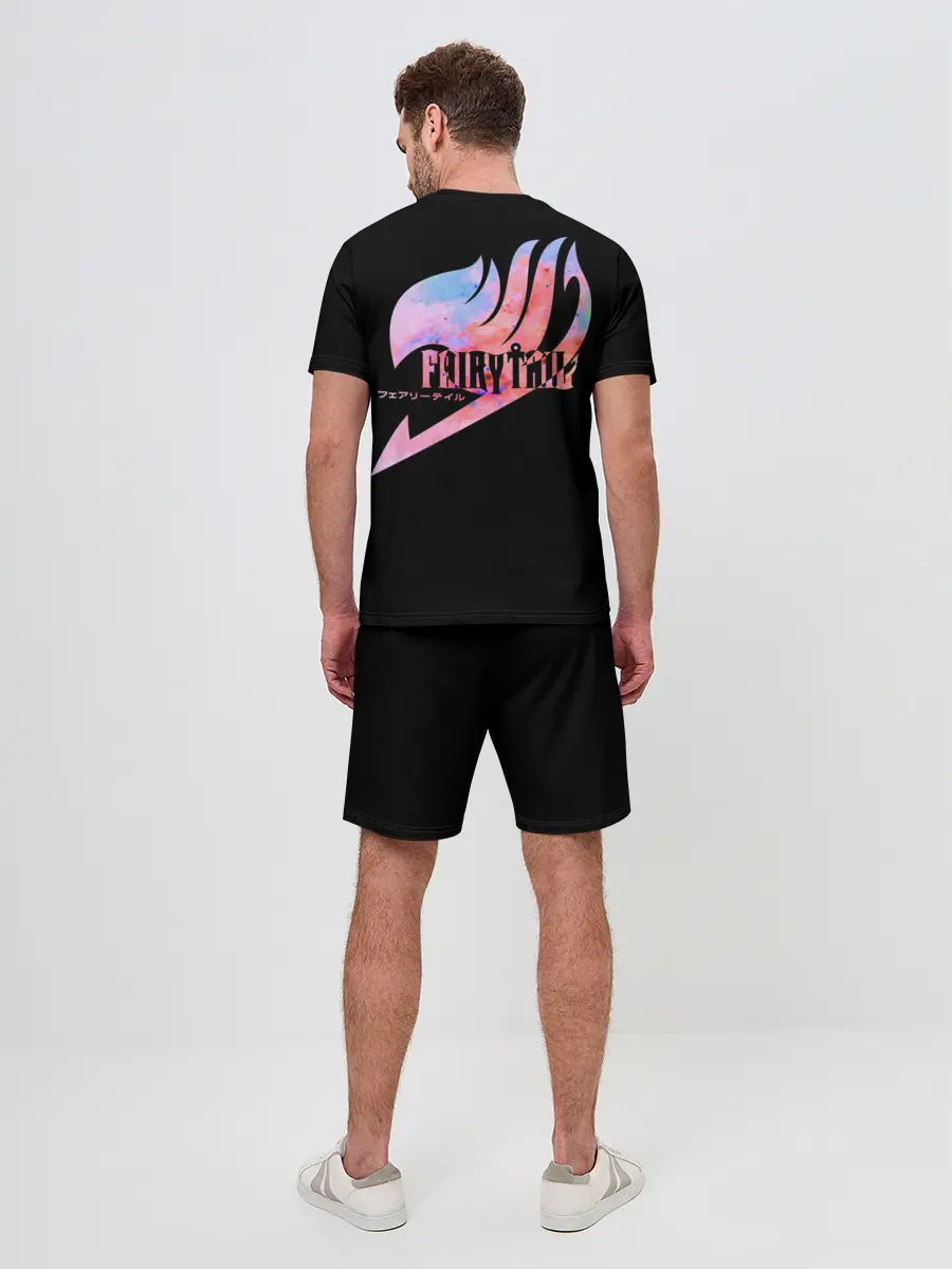 Мужской костюм с шортами / радужный символ Фейри Тейл