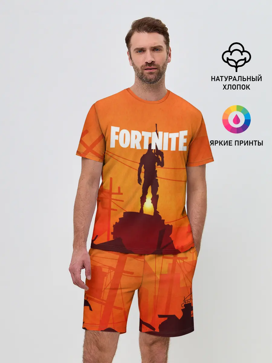 Мужской костюм с шортами / Fortnite.