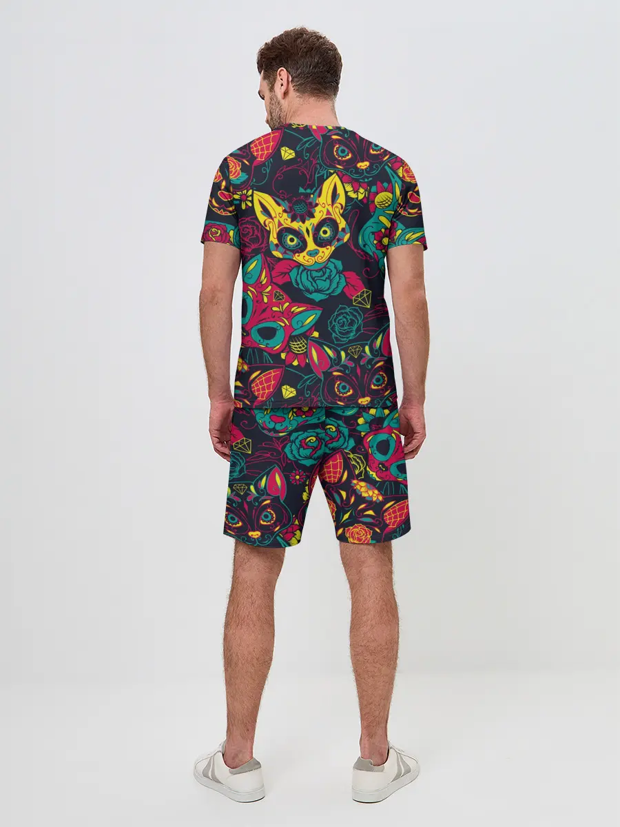 Мужской костюм с шортами / Кошачий День Мёртвых