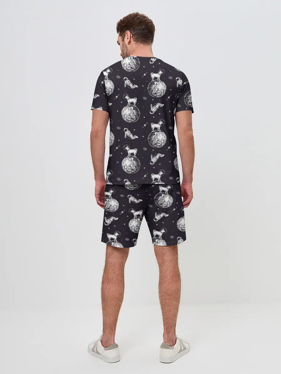 Мужской костюм с шортами / Собаки - астронавты