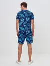 Мужской костюм с шортами / Листья. Ночные тропики