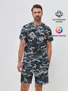 Мужской костюм с шортами / Именной камуфляж. Стас