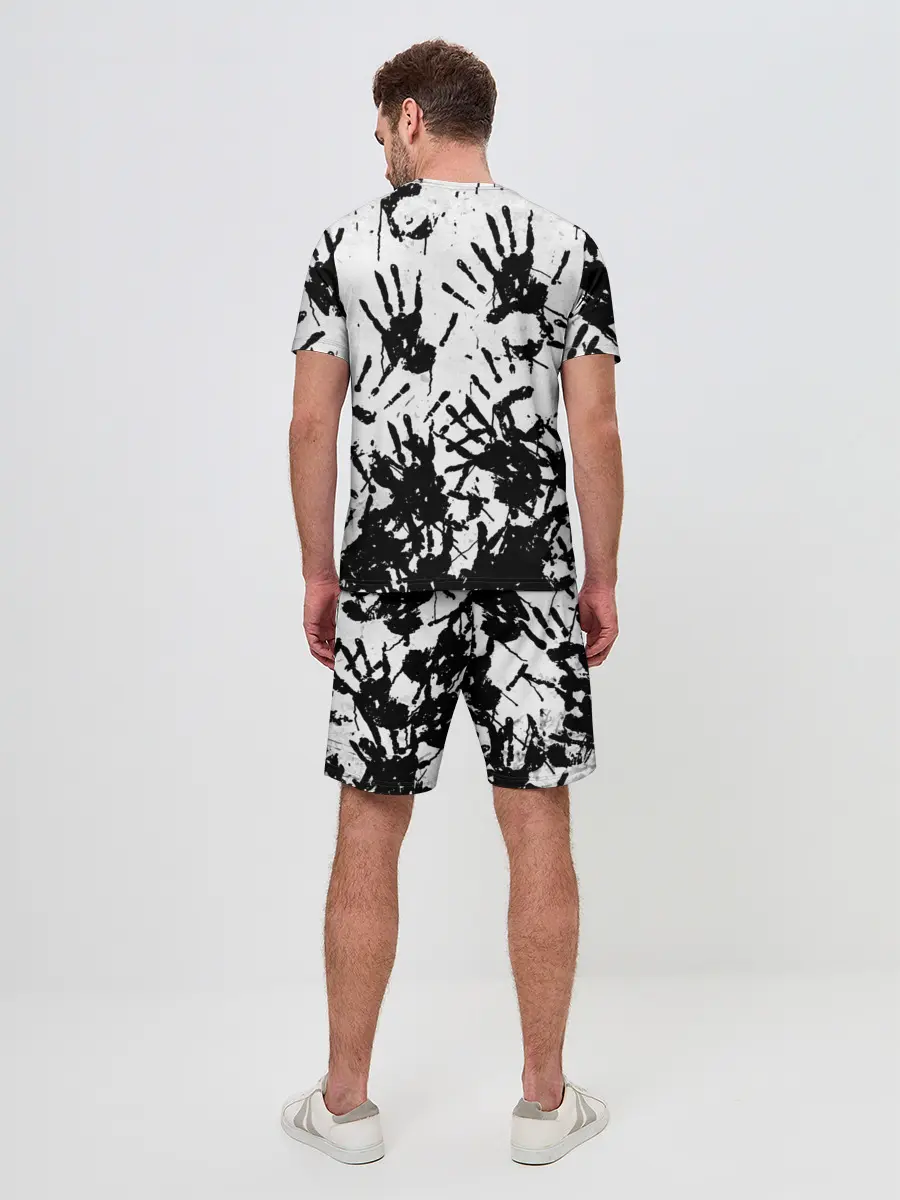 Мужской костюм с шортами / Отпечатки - DEATH STRANDING