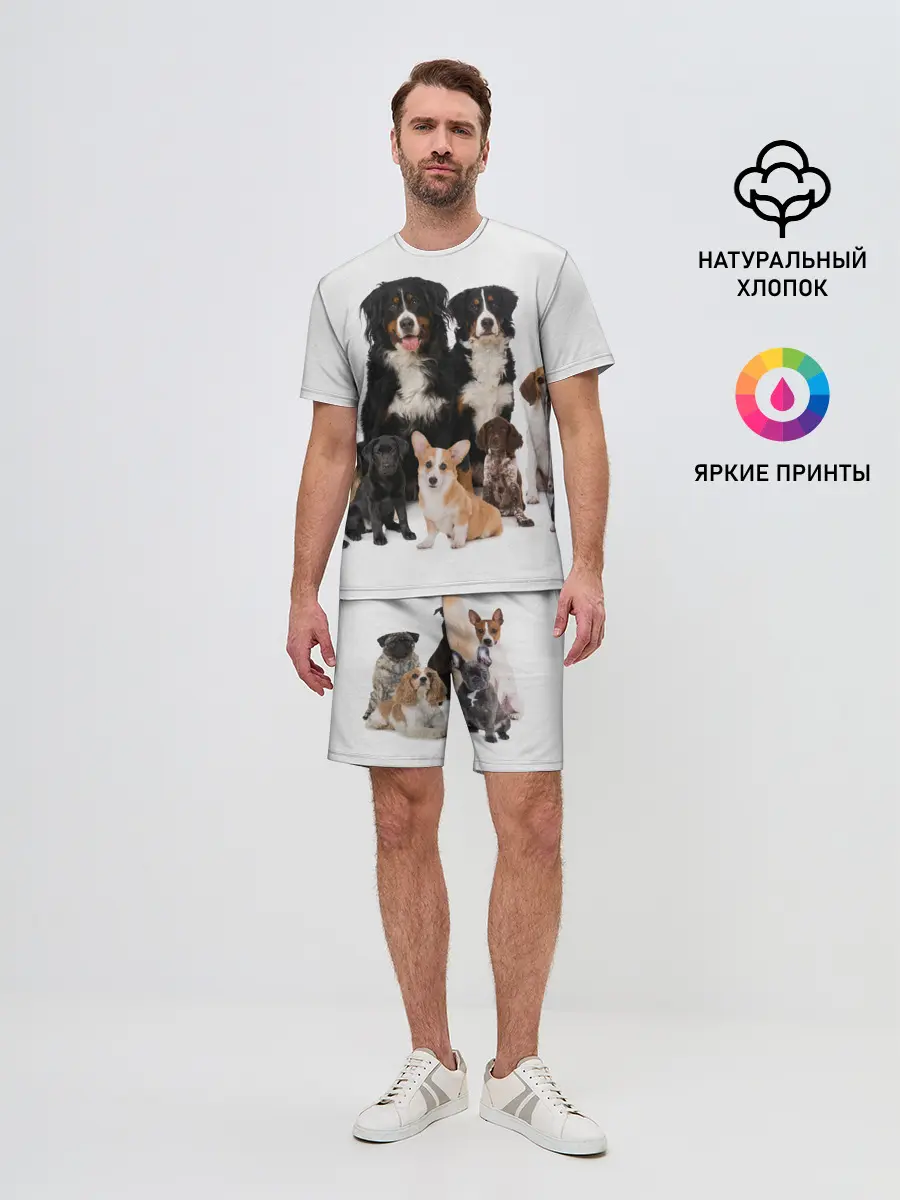 Мужской костюм с шортами / Породистые собаки