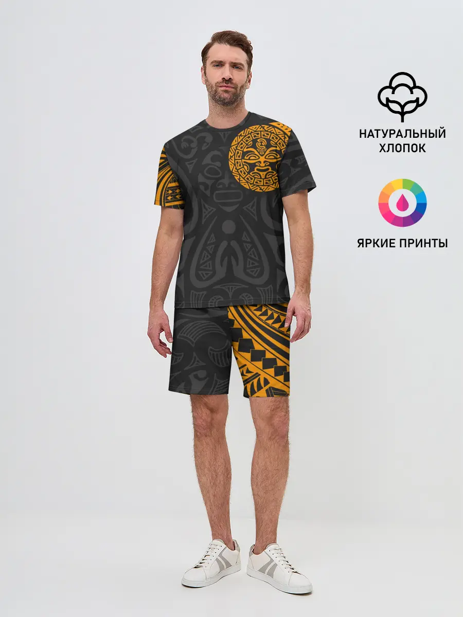 Мужской костюм с шортами / Polynesian tattoo