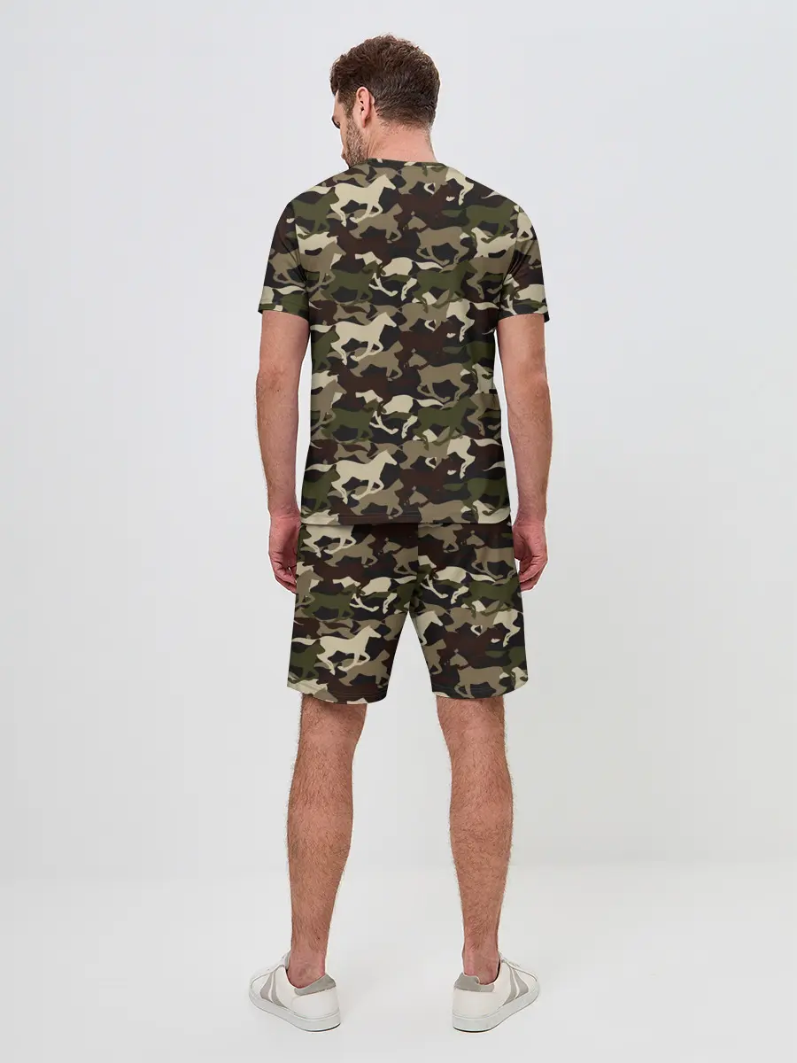 Мужской костюм с шортами / Камуфляж