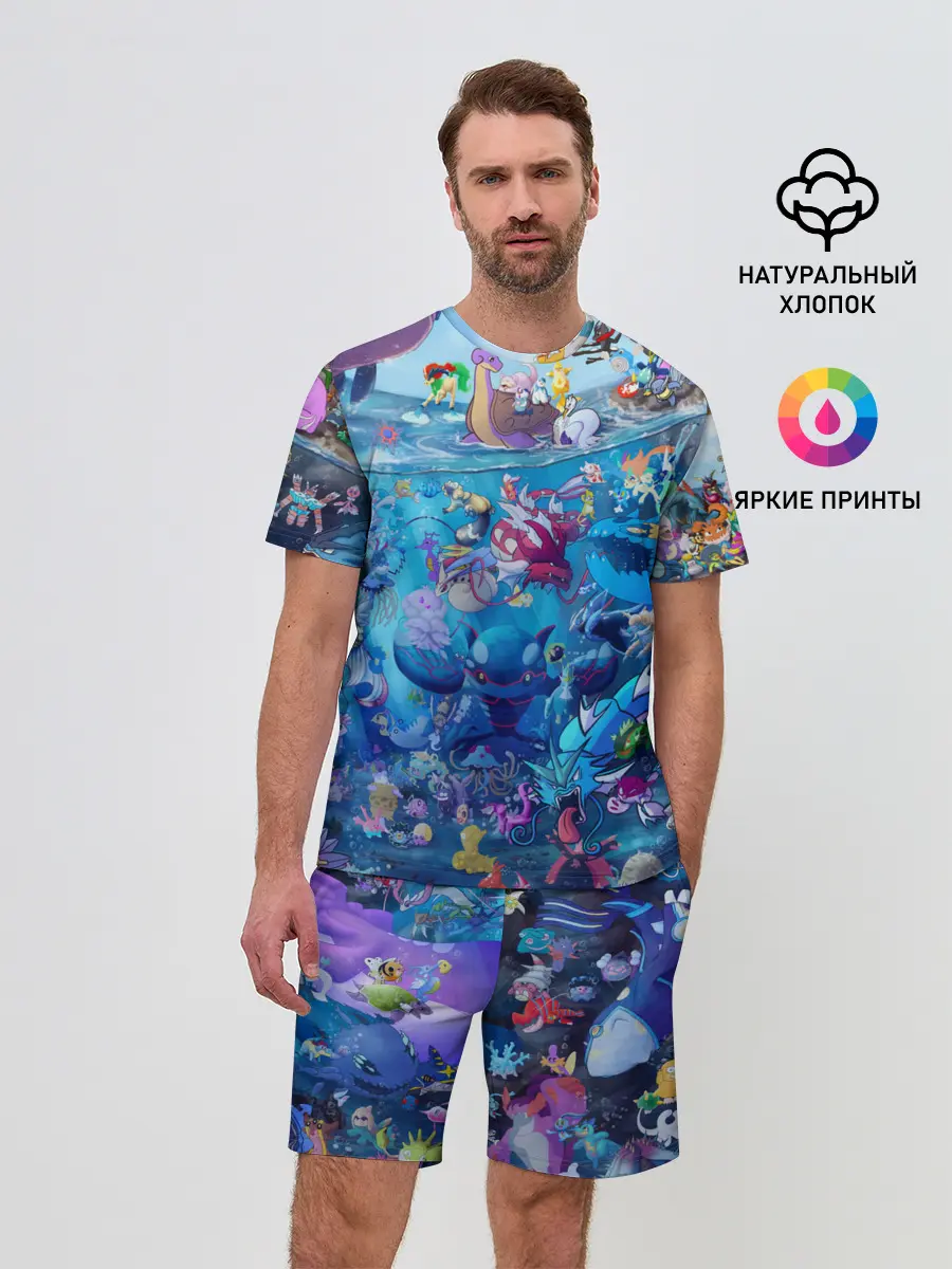 Мужской костюм с шортами / Покемон 2000