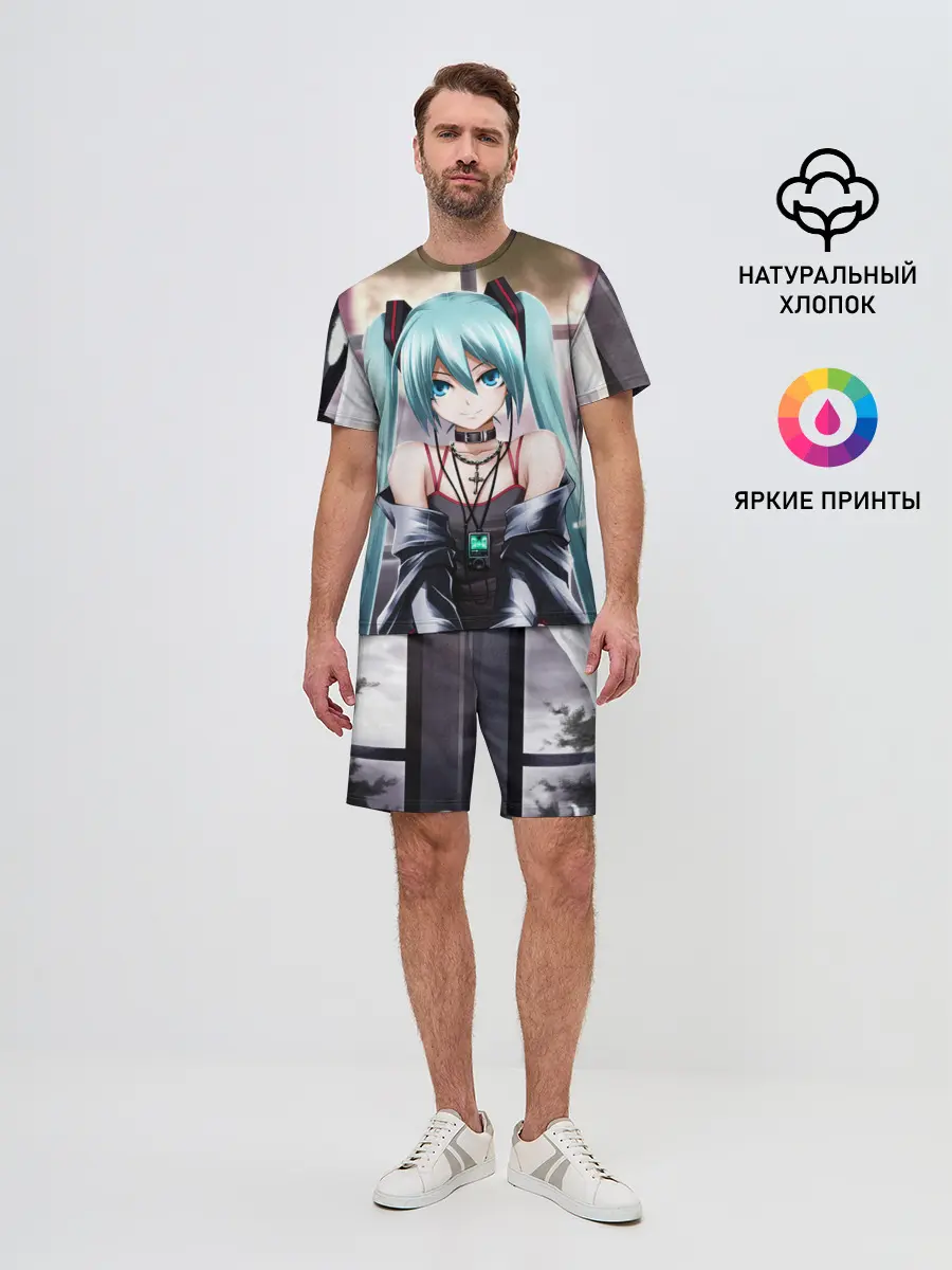 Мужской костюм с шортами / Мику Хацунэ