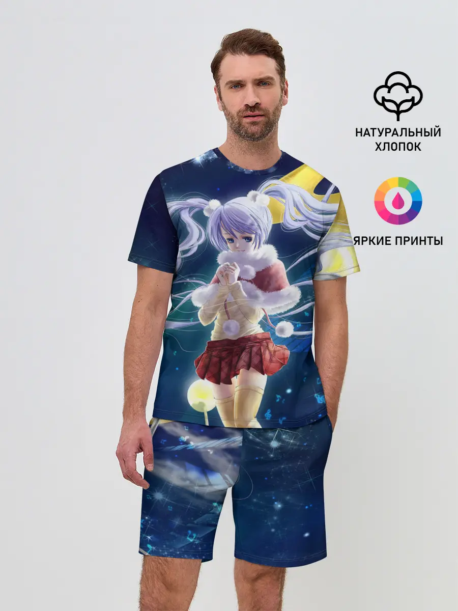 Мужской костюм с шортами / Зайчик и Хацуне Мику