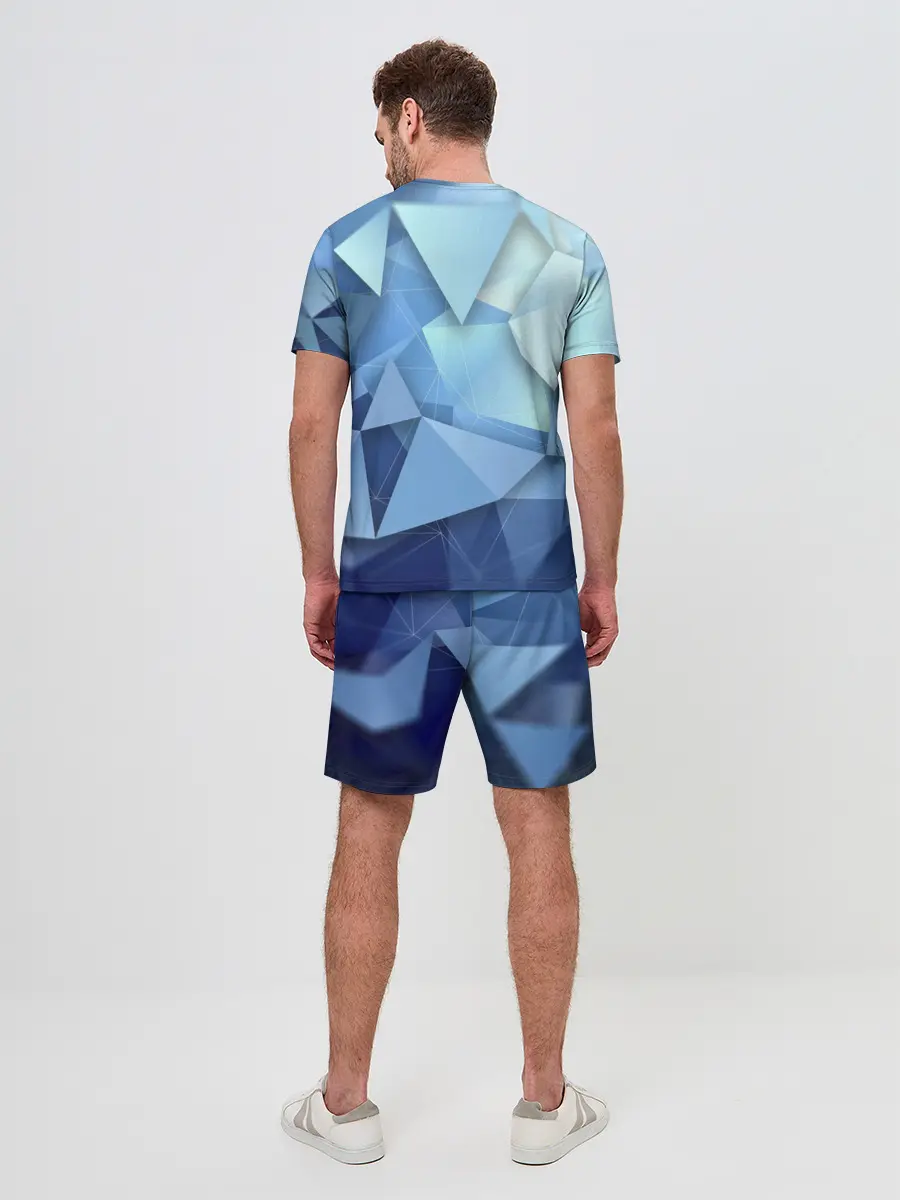 Мужской костюм с шортами / абстракция