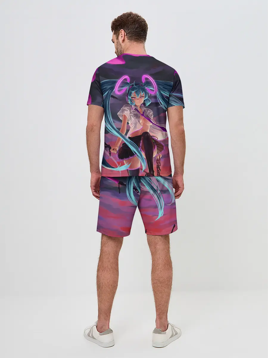 Мужской костюм с шортами / Geisga Hatsune Miku