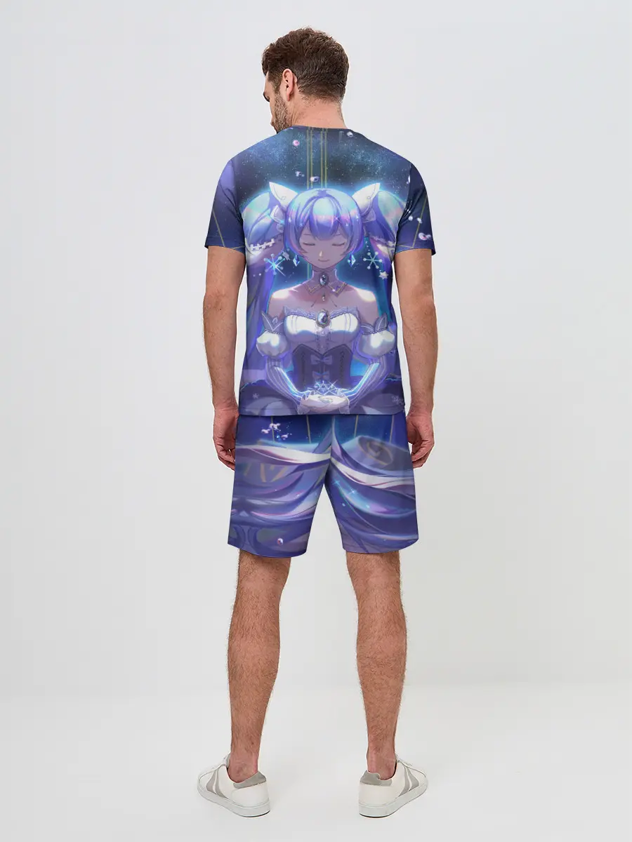 Мужской костюм с шортами / Хатцуне Мику медитирует