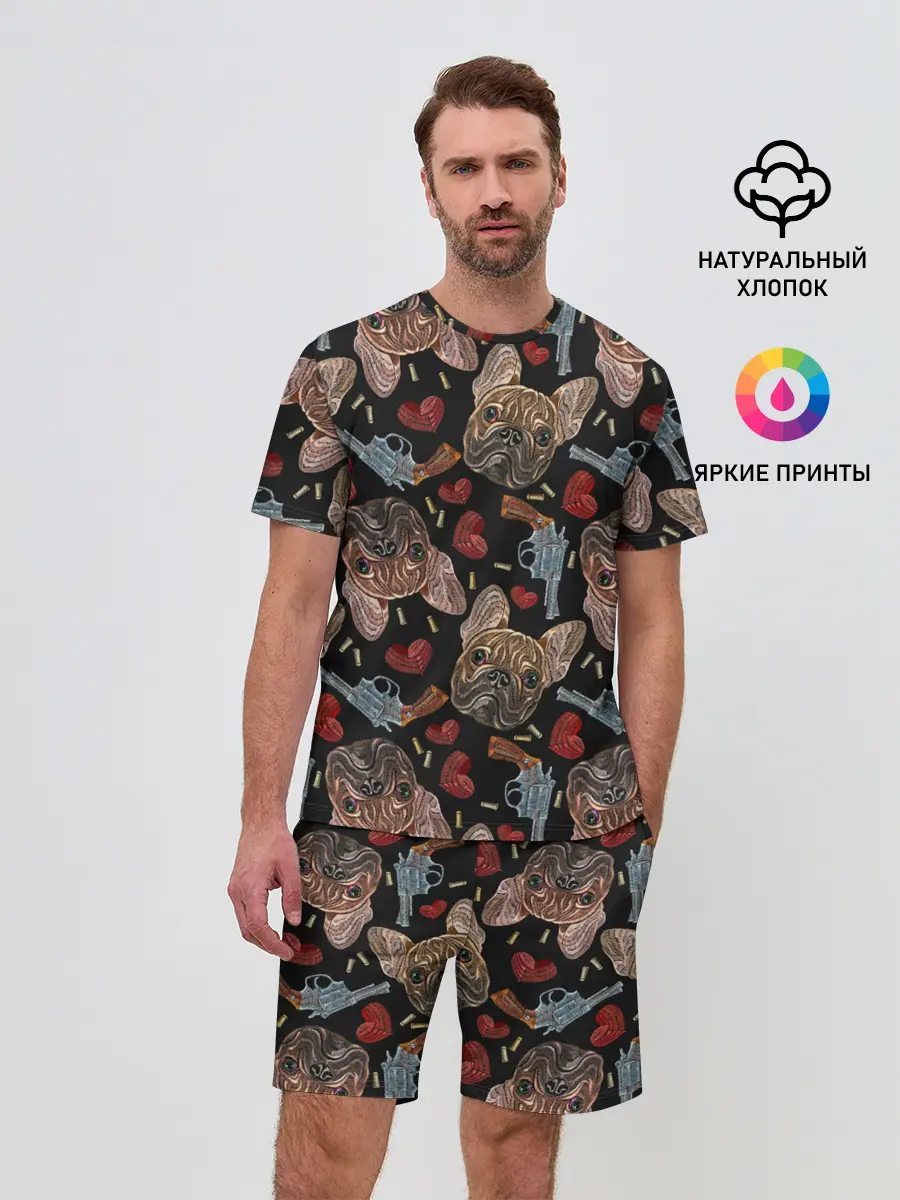 Мужской костюм с шортами / Бульдоги