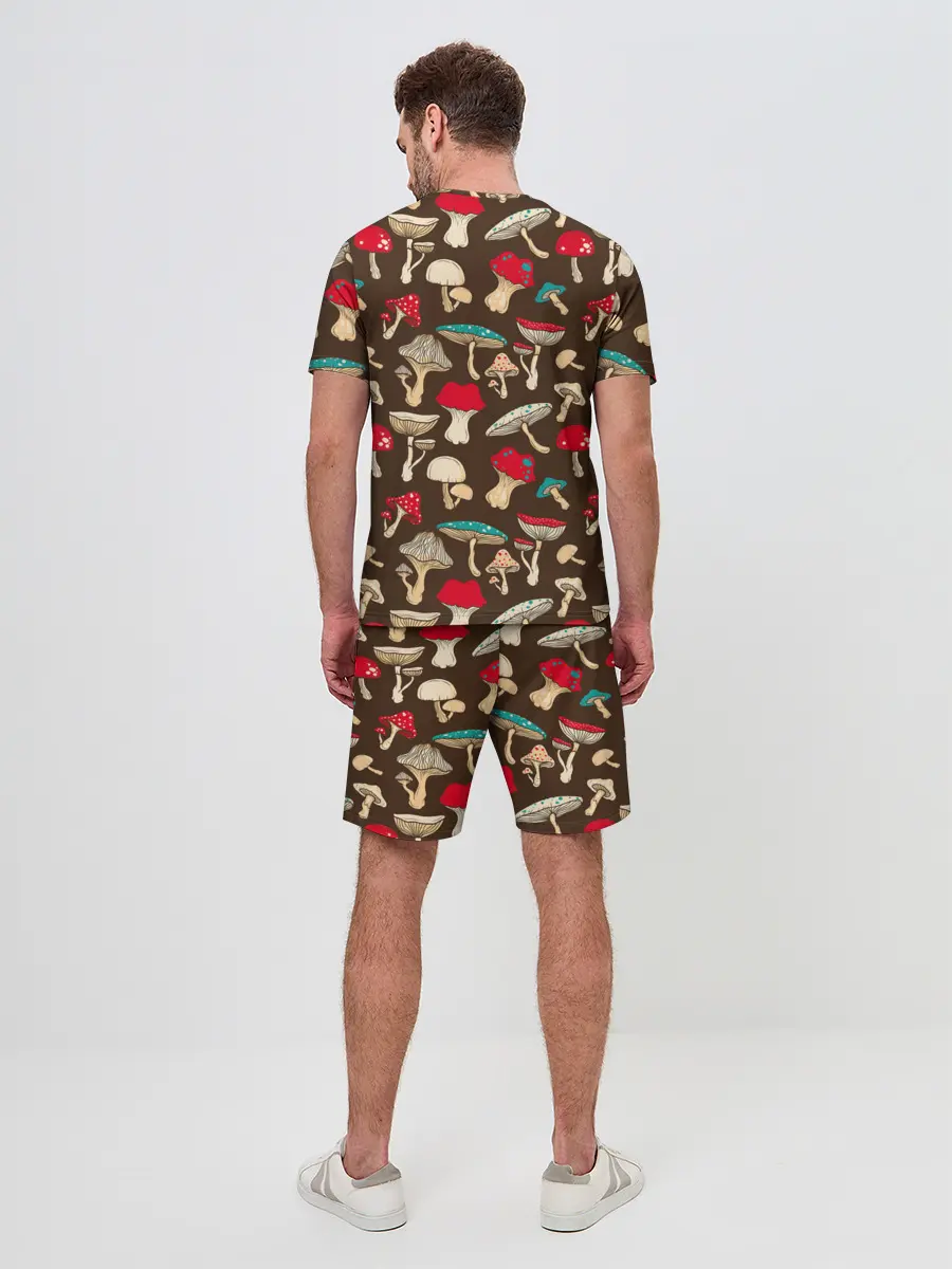 Мужской костюм с шортами / Грибы