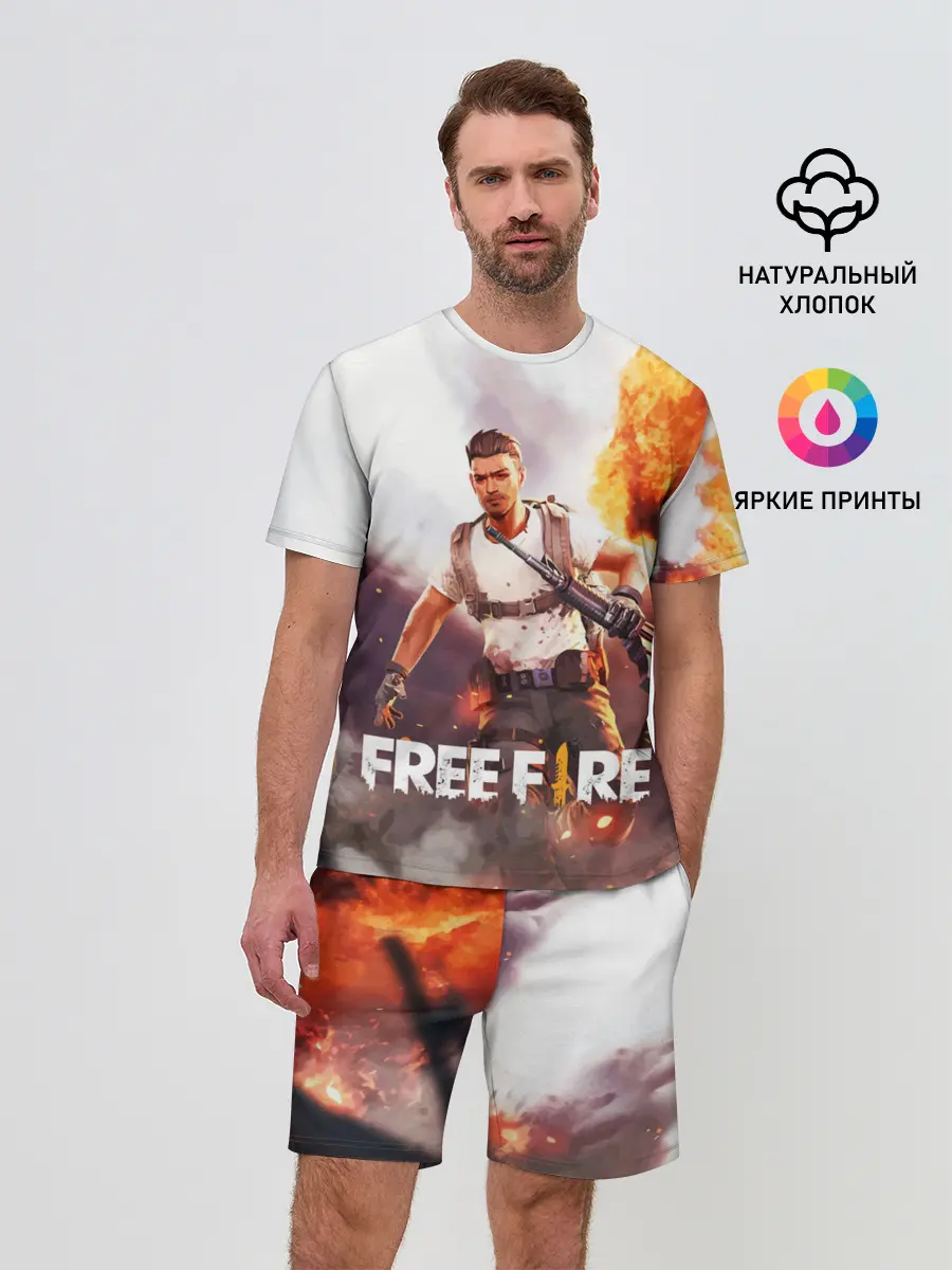 Мужской костюм с шортами / FREE FIRE