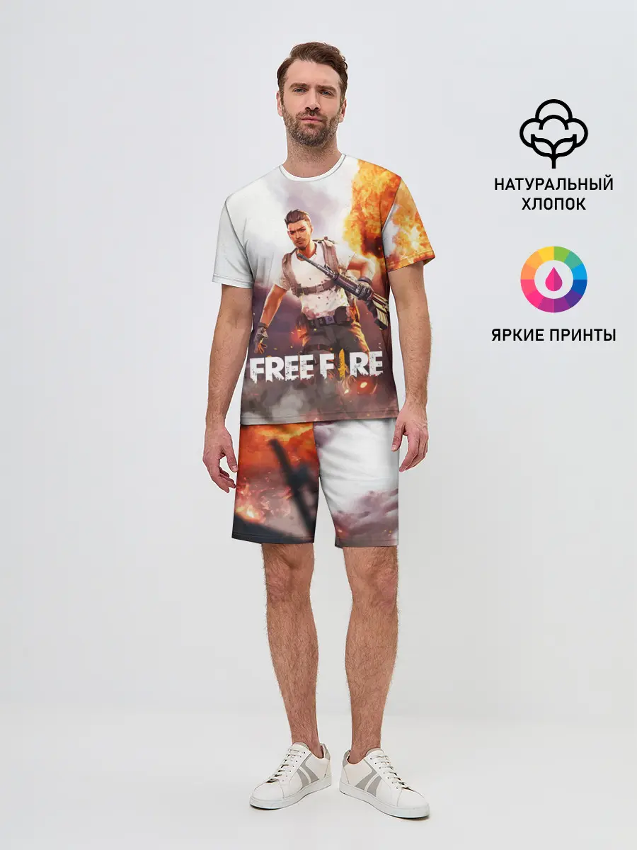 Мужской костюм с шортами / FREE FIRE