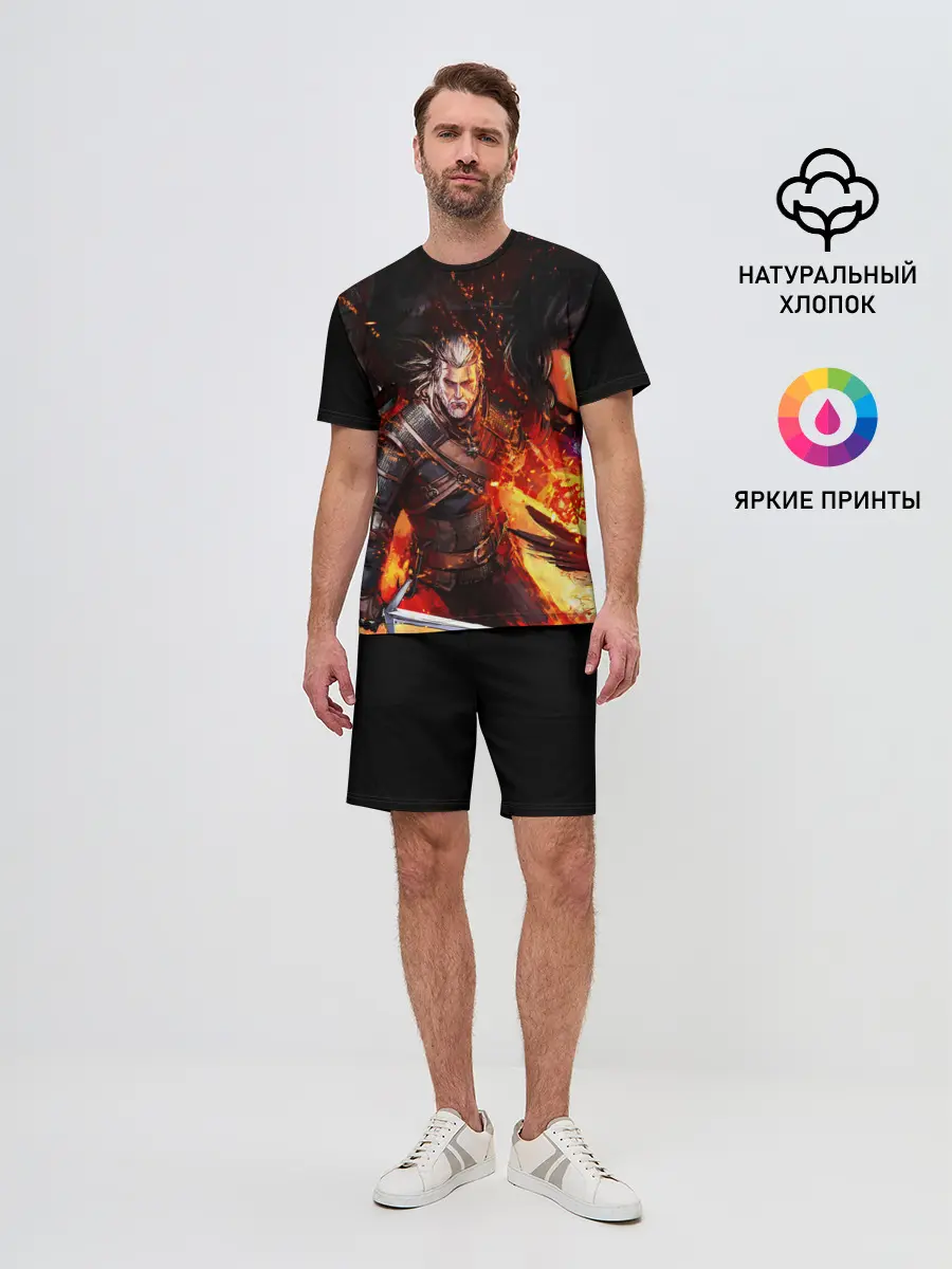 Мужской костюм с шортами / THE WITCHER 3:WILD HUNT