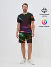 Мужской костюм с шортами / Неоновые Линии