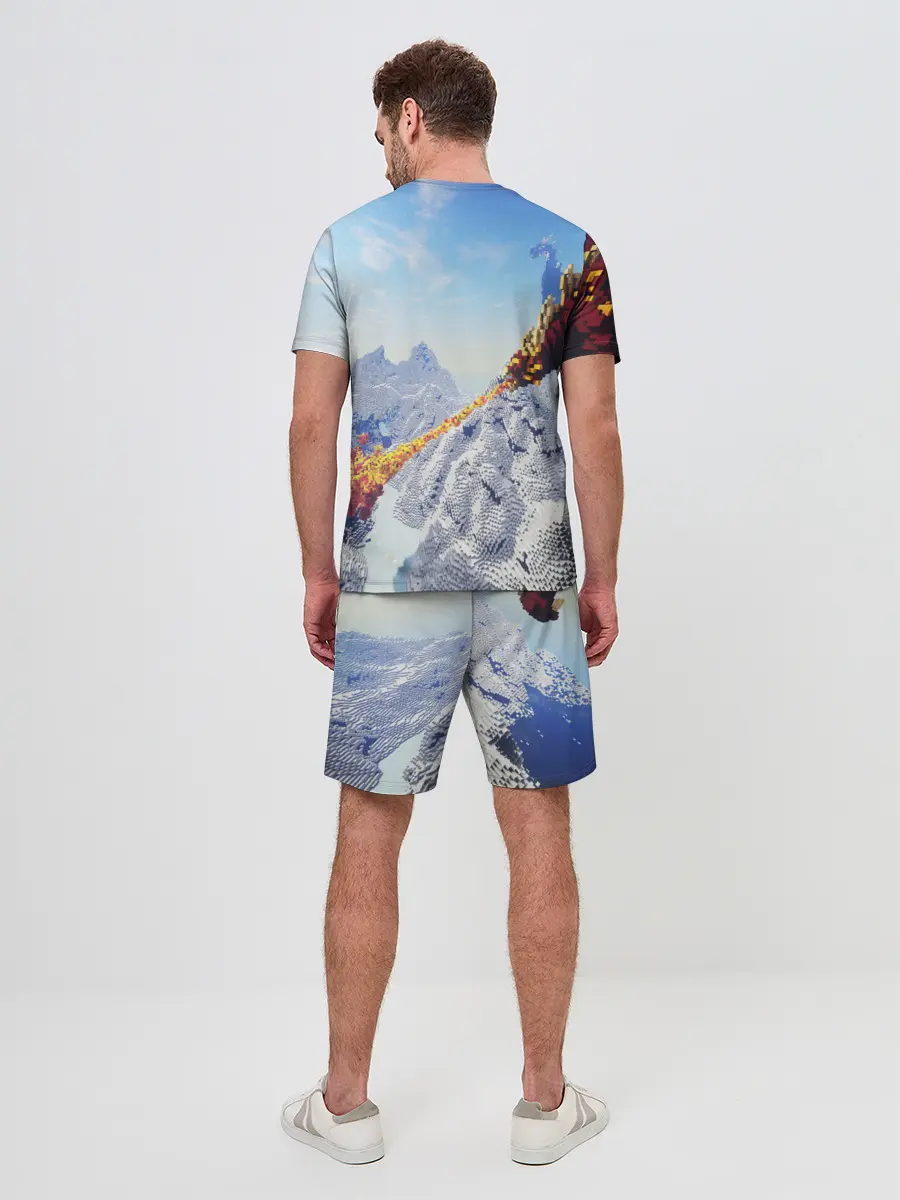 Мужской костюм с шортами / MINECRAFT