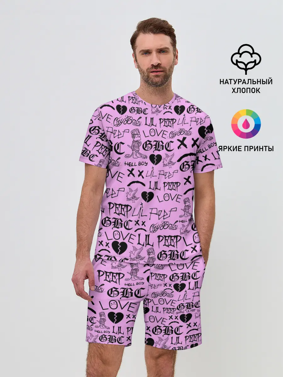 Мужской костюм с шортами / LIL PEEP LOGOBOMBING