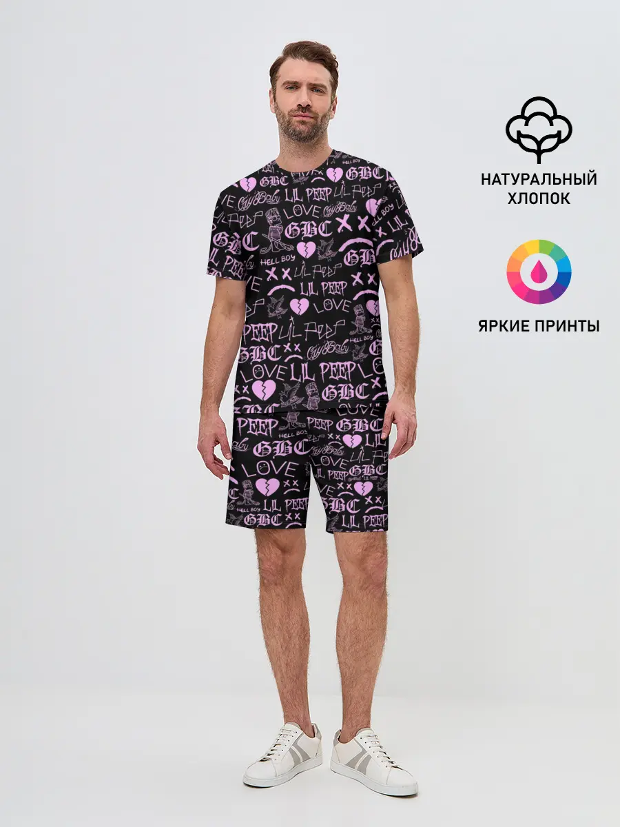 Мужской костюм с шортами / LIL PEEP LOGOBOMBING