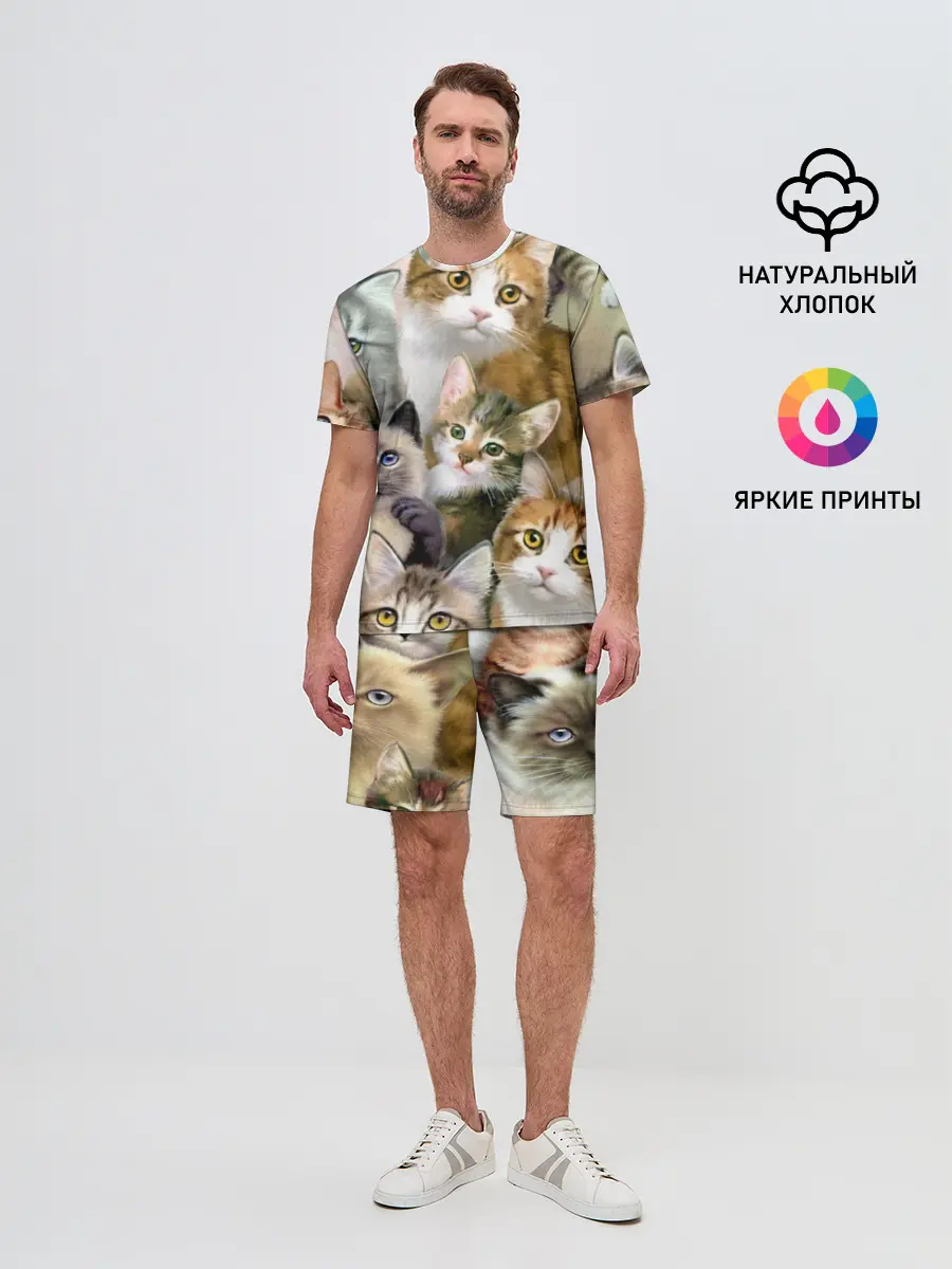 Мужской костюм с шортами / Котишики