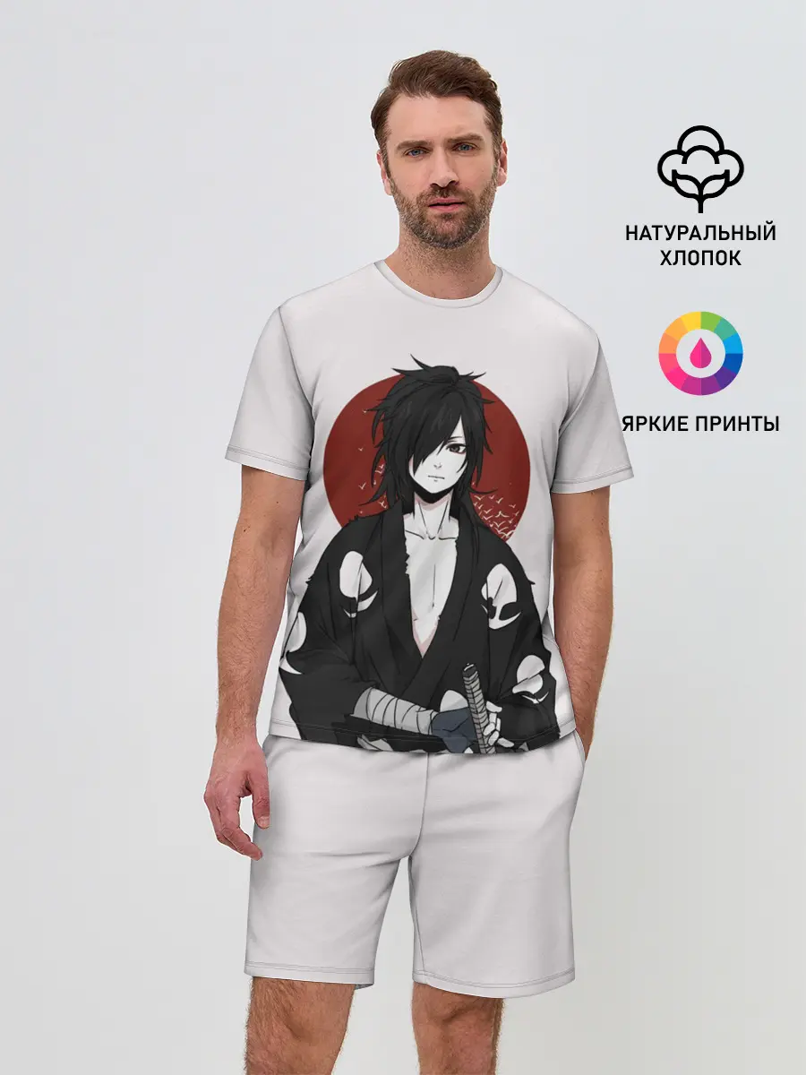 Мужской костюм с шортами / Дороро и Хяккимару